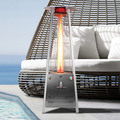 Lava Heat Italia The Capri 72" Triangle Glass Tube Outdoor Heater AL6MGSK